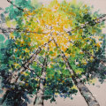 Aluminum Base Oil Painting for Tree